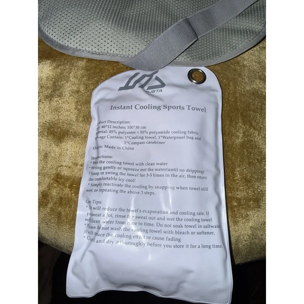 Ever Cooling Sports Towel With Compass And Travel Money Belt